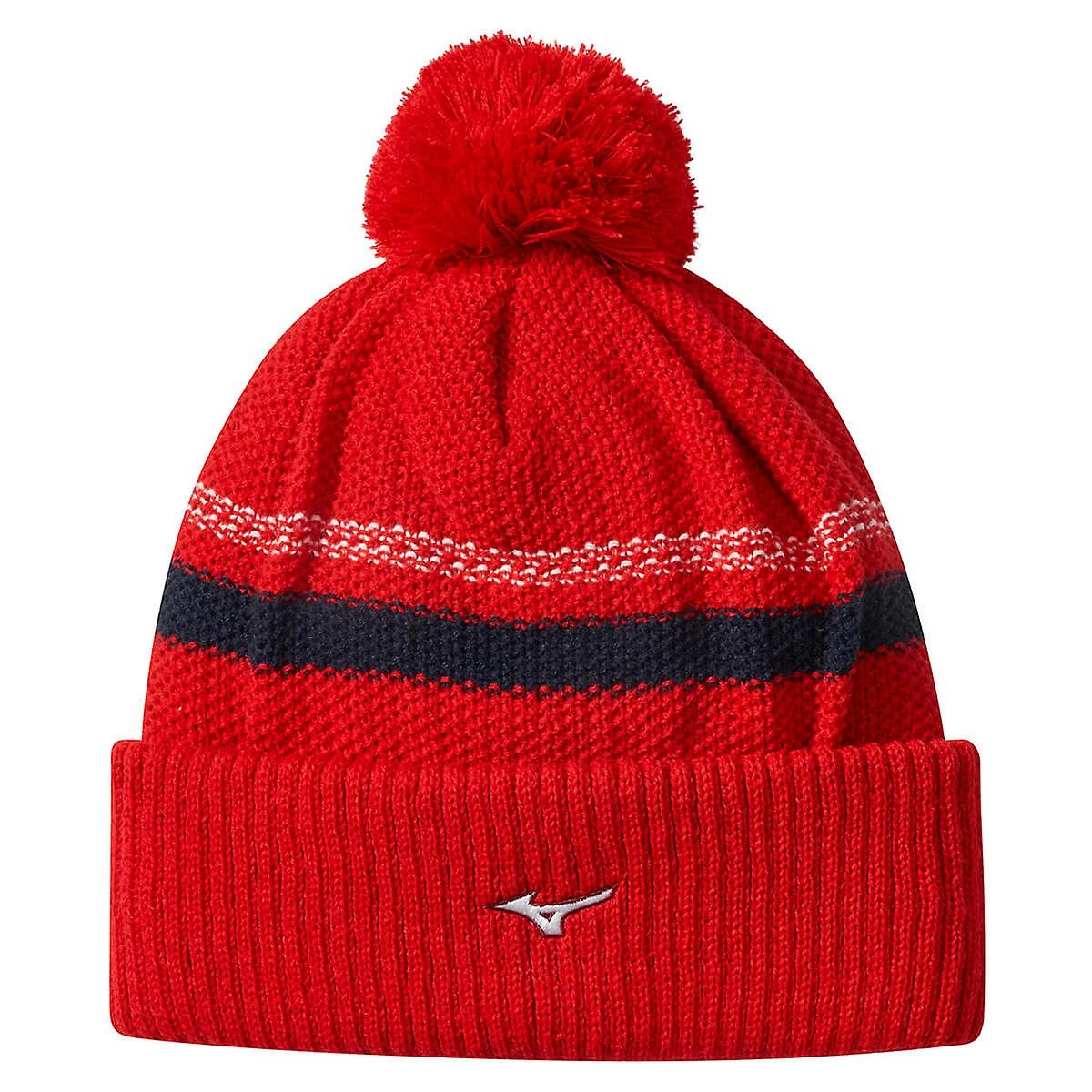 Mizuno Breath Thermo Pom Pom Beanies Red 3 Mizuno Breath Thermo Pom Pom Beanies Red