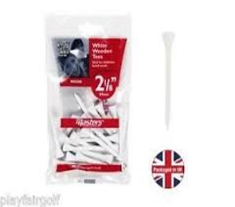 Masters Wood Tees 2 1/8 White (25 Pack) 3 Masters Wood Tees 2 1/8 White (25 Pack)