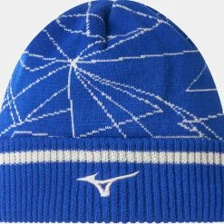 MIZUNO BREATH THERMO GRAPHIC BEANIE BLUE