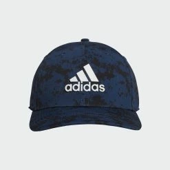 Adidas Gents Tour Camo Print Hat Crew Navy