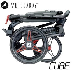 Motocaddy Cube Push Trolley 16 Motocaddy Cube Push Trolley -Accessories Shop Motocaddy Cube 2020 Red Folded Side