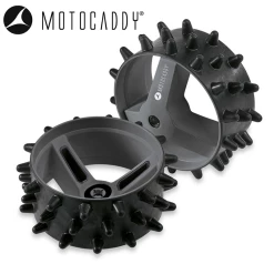 Motocaddy M-Series DHC Hedgehog Winter Wheels (Pair) -Accessories Shop Motocaddy M Series DHC Hedgehog Winter Wheels Pair Grey 2