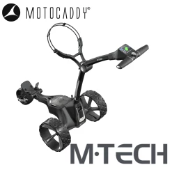Motocaddy M-Tech Electric Trolley -Accessories Shop Motocaddy M TECH 2021 Black High Angled