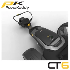 Powakaddy CT6 Electric Trolley -Accessories Shop Powakaddy CT6 Gunmetal Metallic 18 Hole Battery