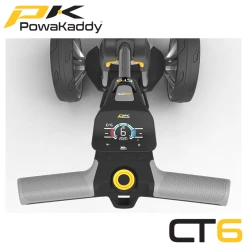 Powakaddy CT6 Electric Trolley -Accessories Shop Powakaddy CT6 Gunmetal Metallic Handle Above