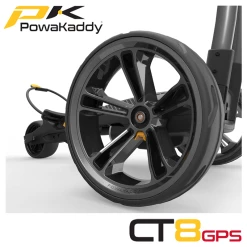 Powakaddy CT8 GPS Electric Trolley 21 Powakaddy CT8 GPS Electric Trolley -Accessories Shop Powakaddy CT8 GPS Gunmetal Wheel