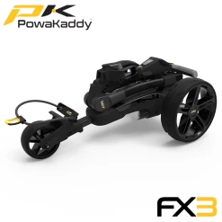 Powakaddy FX3 Electric Trolley -Accessories Shop Powakaddy FX3 Black Folded
