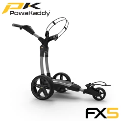 Powakaddy FX5 Electric Trolley 24 Powakaddy FX5 Electric Trolley -Accessories Shop Powakaddy FX5 Graphite Side