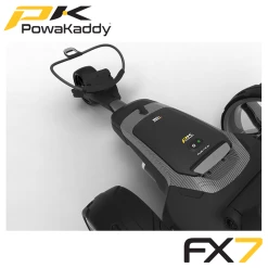 Powakaddy FX7 Electric Trolley 17 Powakaddy FX7 Electric Trolley -Accessories Shop Powakaddy FX7 Gunmetal Metallic 18 Hole Battery