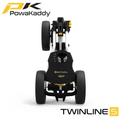 Powakaddy TwinLine 5 Push Trolley 17 Powakaddy TwinLine 5 Push Trolley -Accessories Shop Powakaddy Twinline5 Push White Folded
