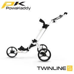 Powakaddy TwinLine 5 Push Trolley 25 Powakaddy TwinLine 5 Push Trolley -Accessories Shop Powakaddy Twinline5 Push White Side