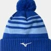 MIZUNO BREATH THERMO POM POM BEANIE BLUE -Accessories Shop S52GW2502 23 Blue 1