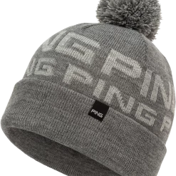 Ping Logo II Bobble Hats Grey Marl/Silver Marl