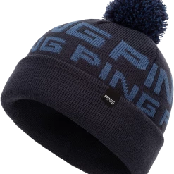 Ping Logo II Bobble Hats Navy/Blue
