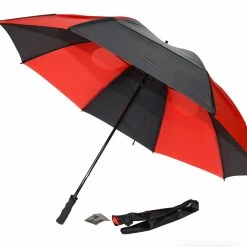 GustBuster Pro Series Gold 62″ Golf Umbrella Red/ Black