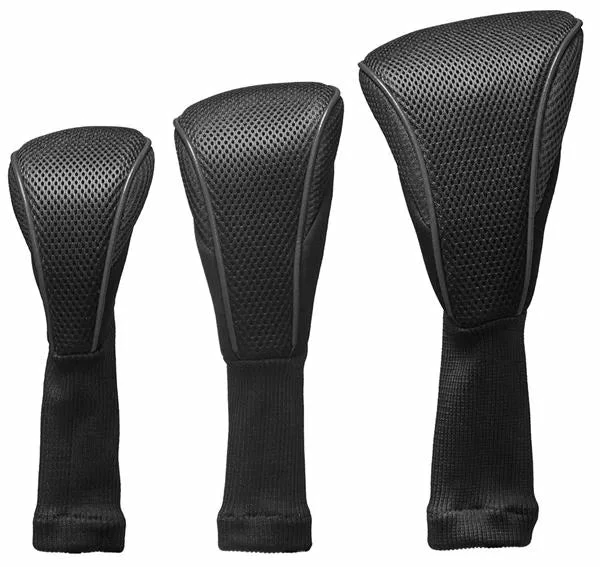 Longridge Longneck Pro Headcover - 3pk Black 3 Longridge Longneck Pro Headcover - 3pk Black